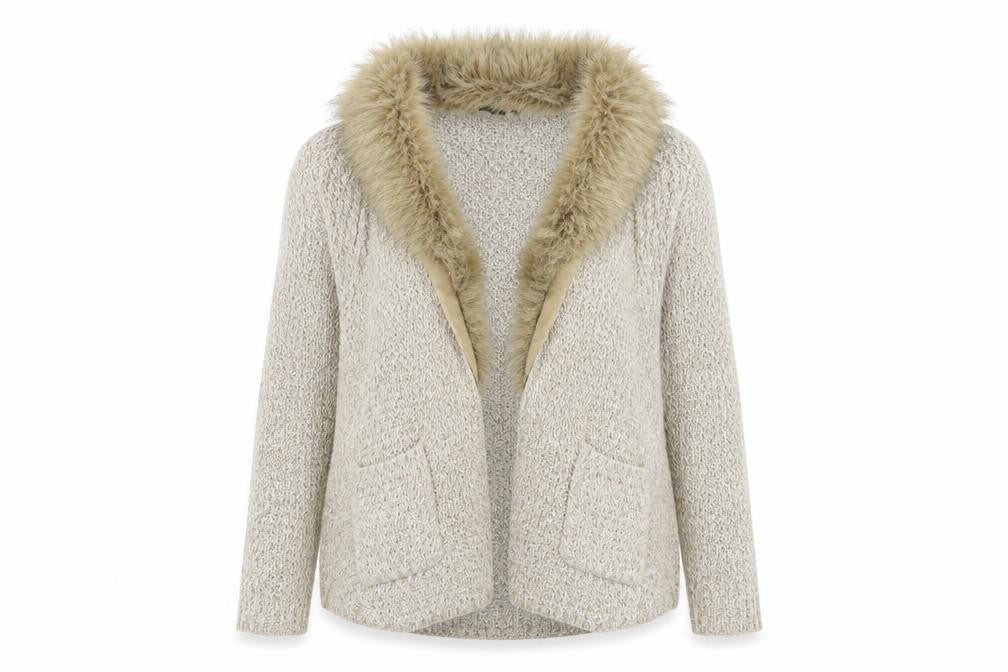Next Womens Beige   Jacket Coatigan Size 14