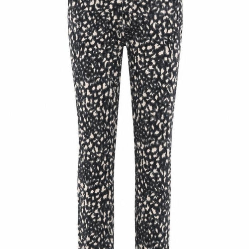 Ossira Womens Black Animal Print  Skinny Jeans Size 26 in L25 in