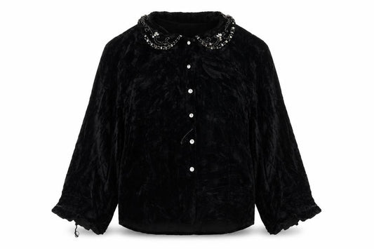 Front view of Fusion women’s black jacket, size L