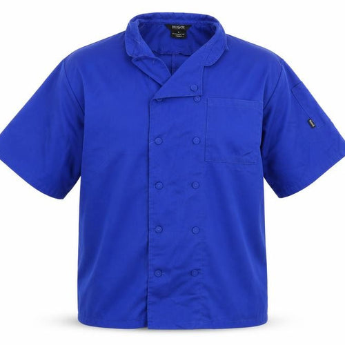 Brigade Mens Blue    Dress Shirt Size L  - Chefswear