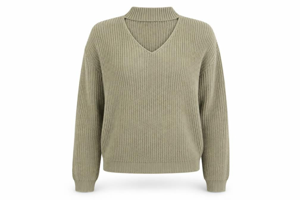 Missguided Womens Green   Pullover Jumper Size S
