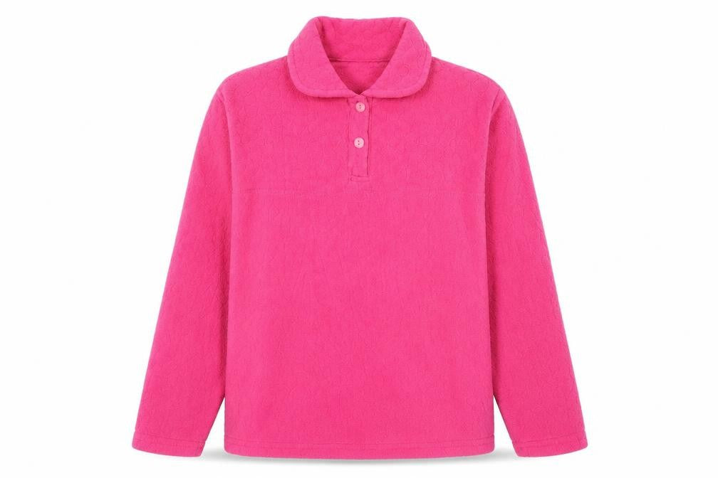 Front view of Preworn women’s pink jumper, size M