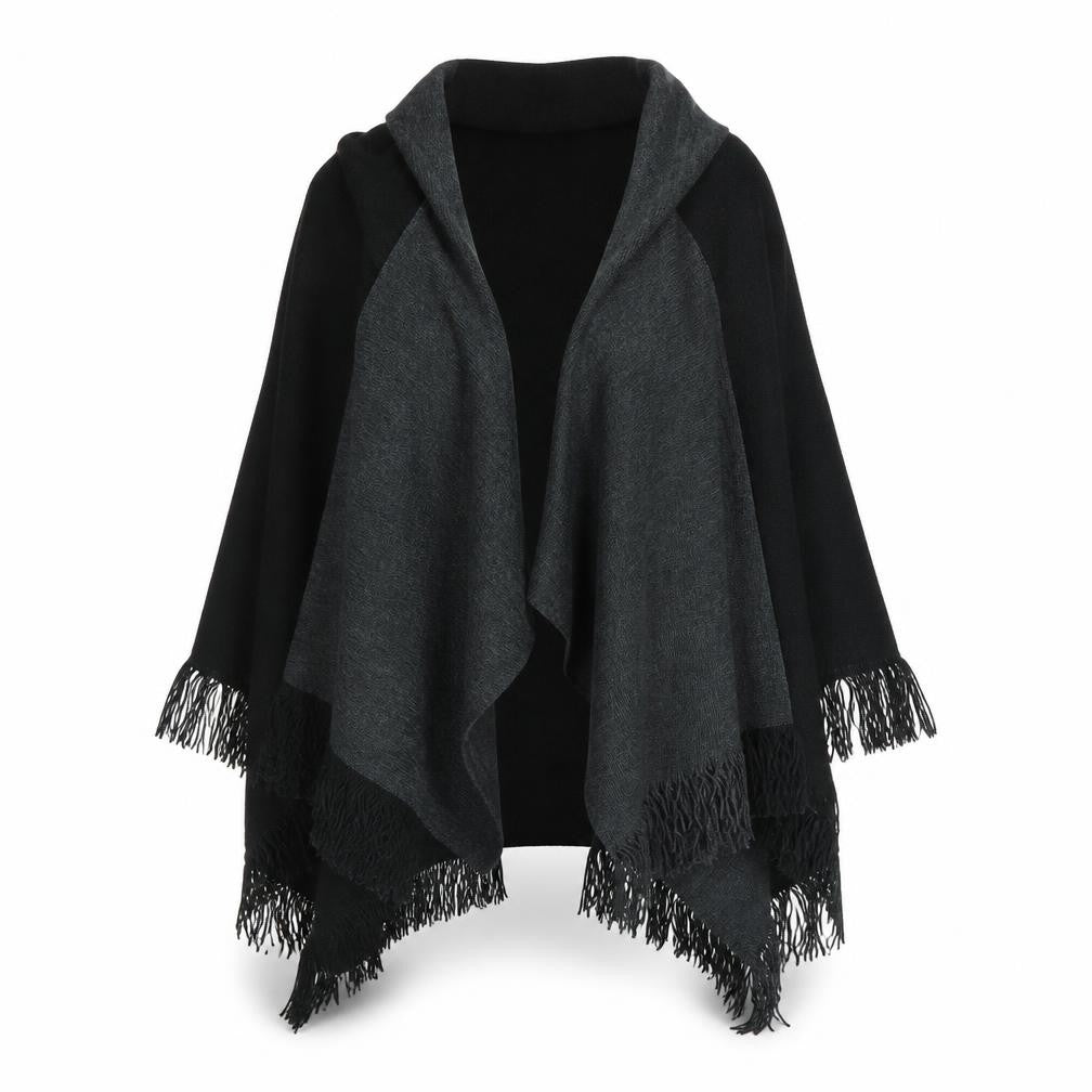 Front view of Preworn women’s black cardigan jumper one size