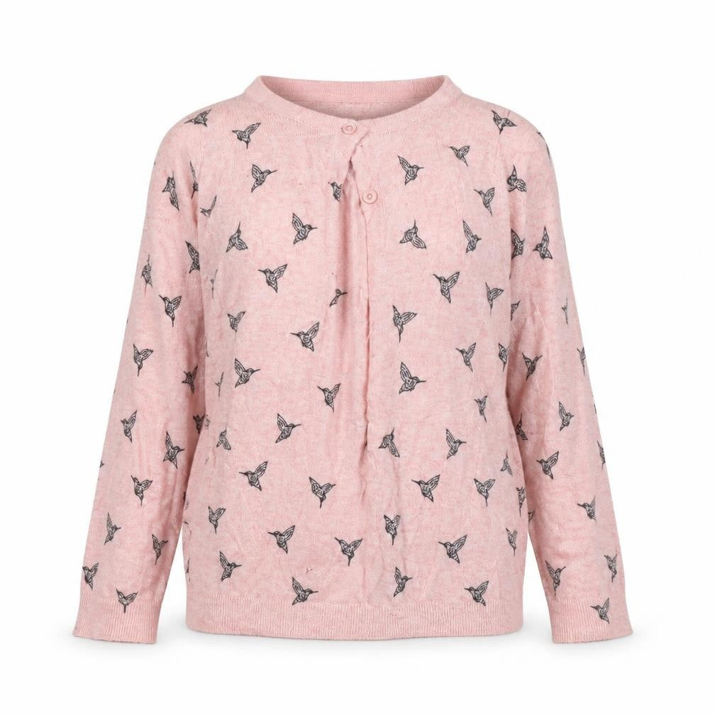 Front view of Atmosphere women’s pink cape jumper, size UK 4