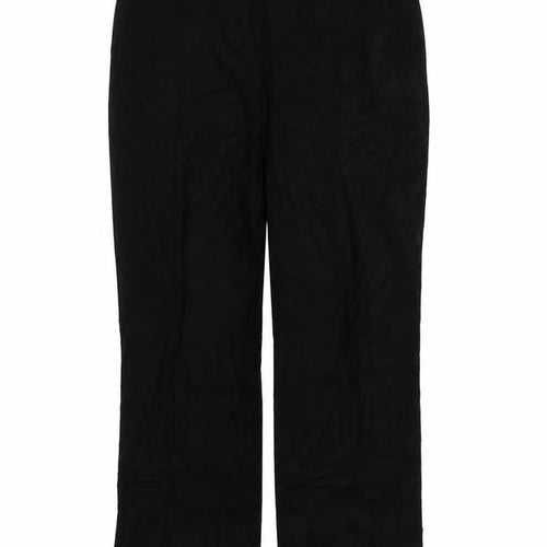Preworn Womens Black   Trousers  Size 16 L28 in