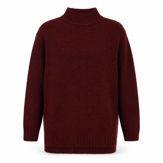 Front view of New Look women’s brown knit jumper, size UK 8, - oversized