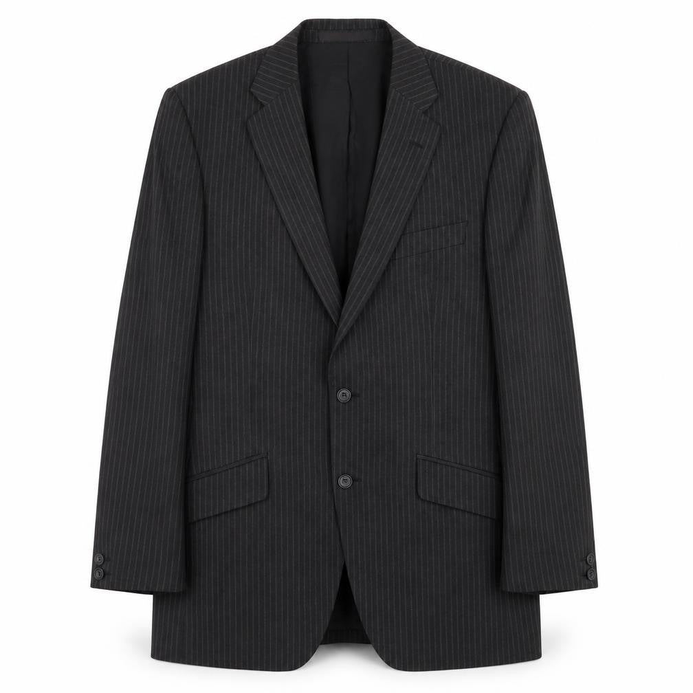 Front view of Impressions Perfect men’s grey jacket suit jacket, size L
