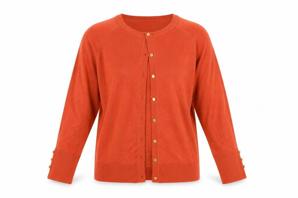 Front view of Very women’s brown knit jumper, size UK 16