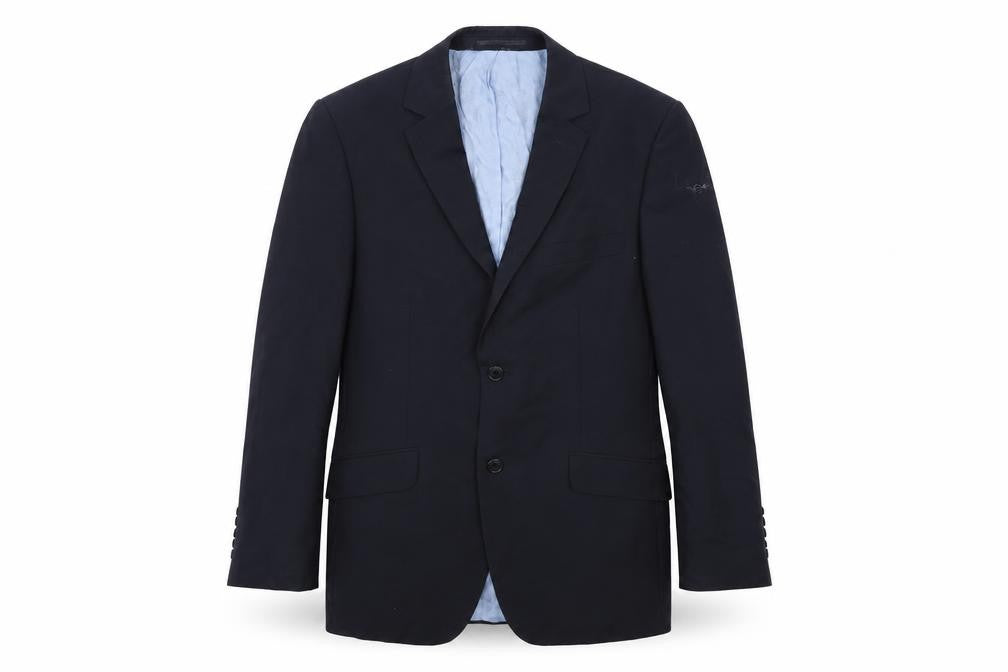 Front view of Preworn men’s black jacket suit jacket, size 40