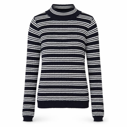 Front view of Primark women’s multicoloured striped pullover sweatshirt size 2xs