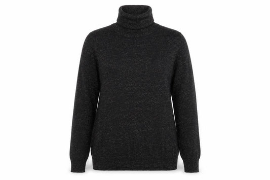Front view of Atmosphere women’s black pullover sweatshirt, size UK 16