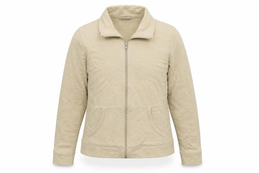 Front view of Logg women’s beige jacket, size M