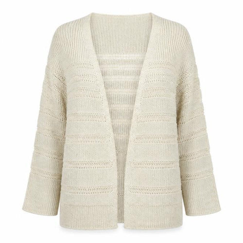 Asda George Womens Gold Striped  Cardigan Jumper Size 10