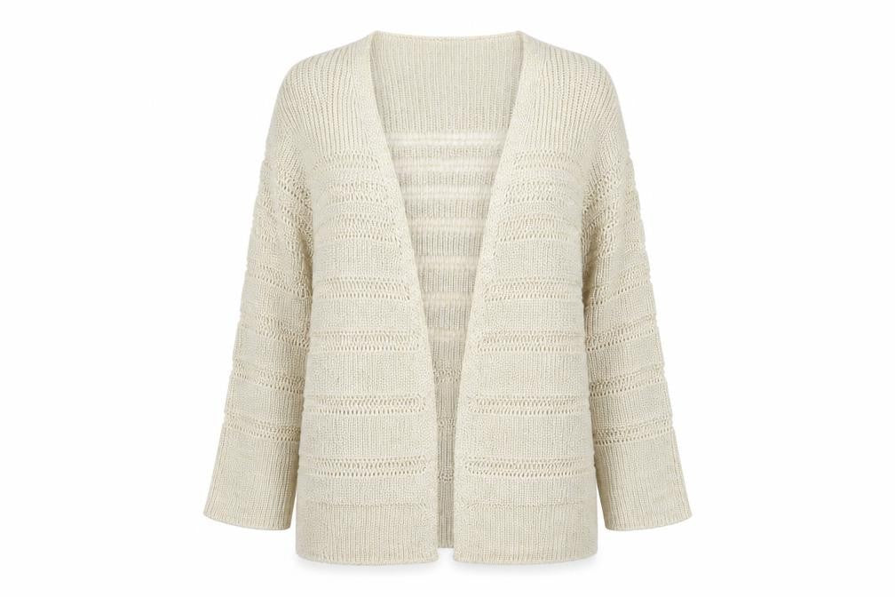 Asda George Womens Gold Striped  Cardigan Jumper Size 10