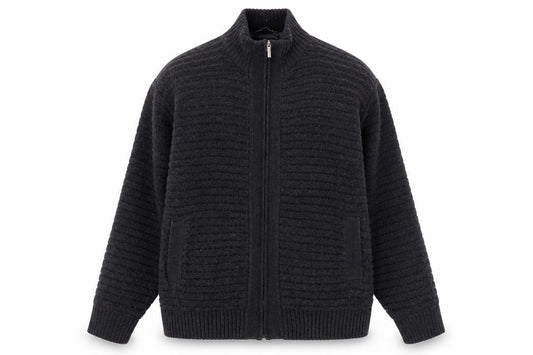 Front view of PREMIER MAN men’s blue jacket, size M