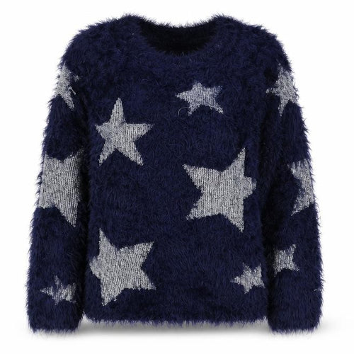 BPSTER Girls Blue Argyle/Diamond  Pullover Jumper Size 7-8 Years