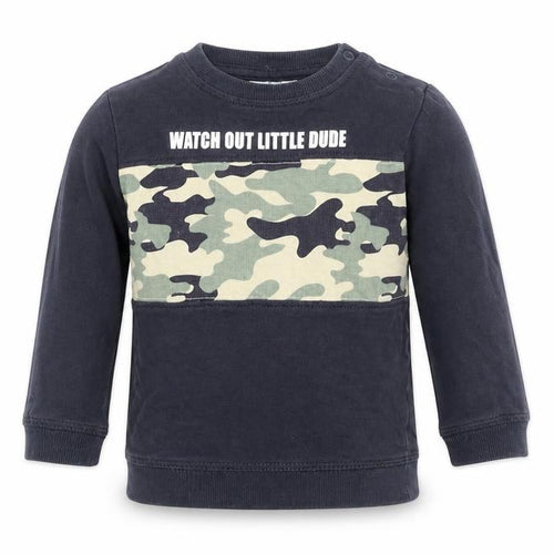 SO CUTE Baby Blue   Pullover Jumper Size 12-18 Months  - Camo detail