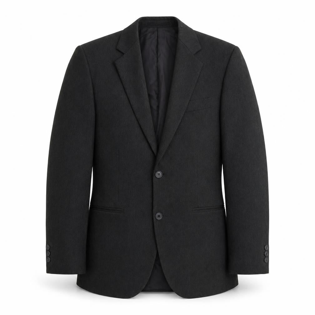 Front view of Greenwoods men’s grey jacket suit jacket, size 38