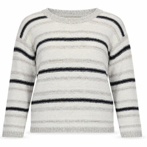 Cameo rose Womens Beige Striped  Pullover Jumper Size M