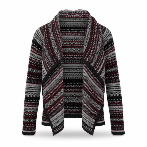 FOREVR 21 Womens Black Geometric  Cardigan Jumper Size S