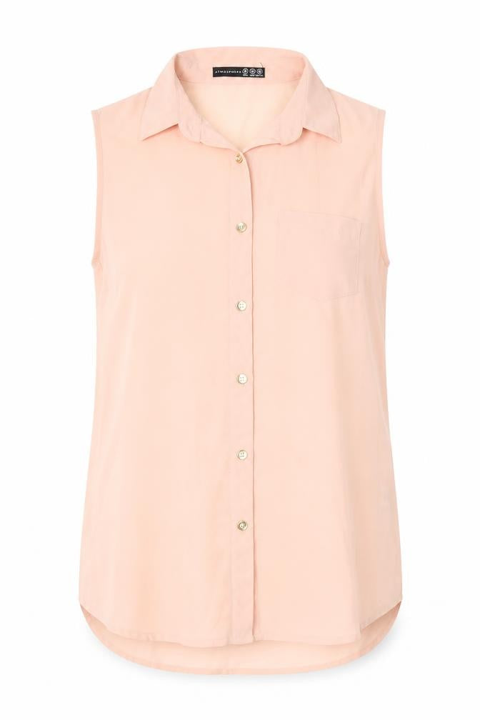 Atmosphere  Womens Pink   Basic Button-Up Size 10