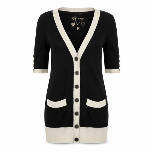 Front view of Atmosphere women’s black jumper dress, size UK 8