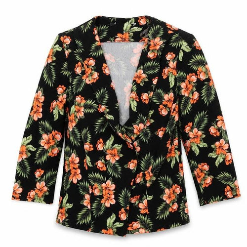 915 Generation Girls Black Floral  Jacket Coat Size 12-13 Years