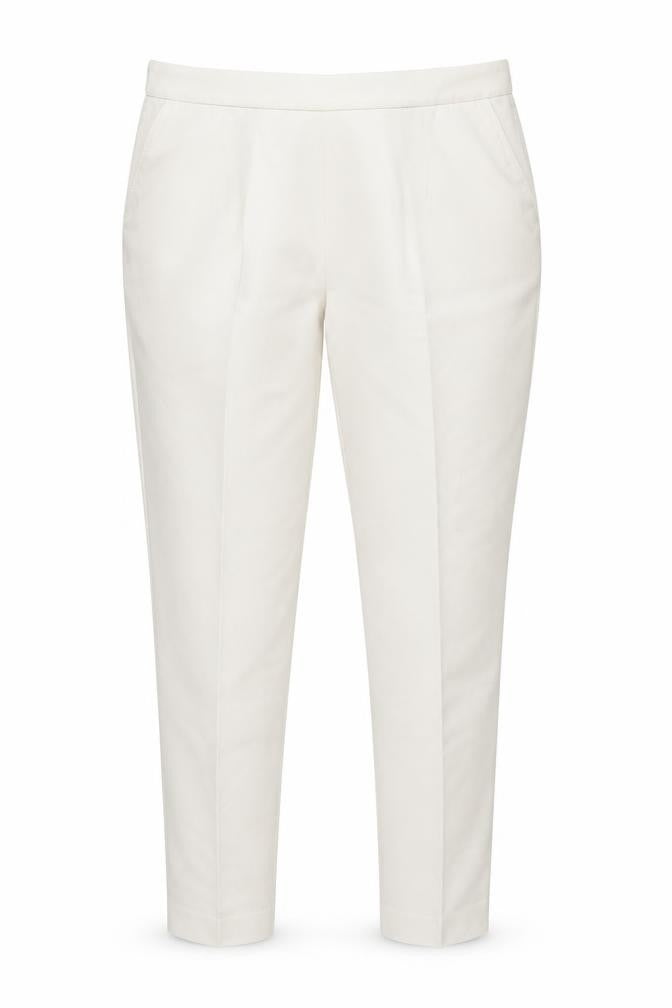 Preworn Womens White   Trousers  Size 20 L27 in