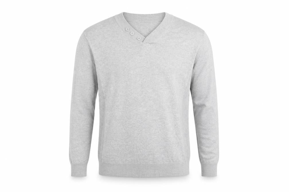 New Look Mens Grey   Henley Jumper Size XL