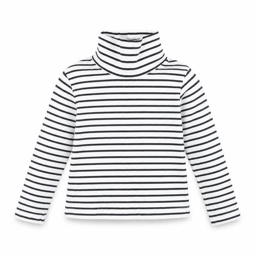 George Girls Black Striped  Pullover T-Shirt Size 3 Years