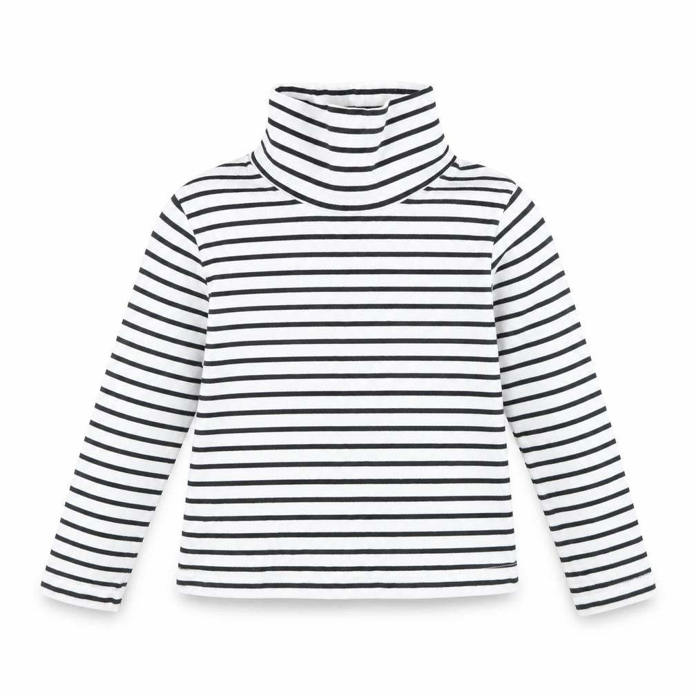 George Girls Black Striped  Pullover T-Shirt Size 3 Years