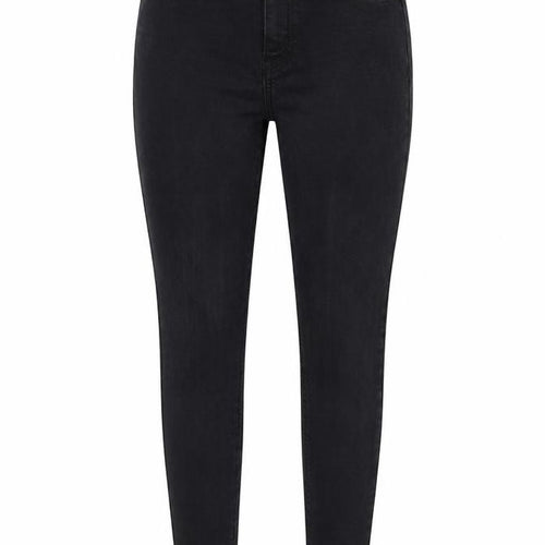 Topshop Womens Black  Denim Cropped Jeans Size 26 L24 in