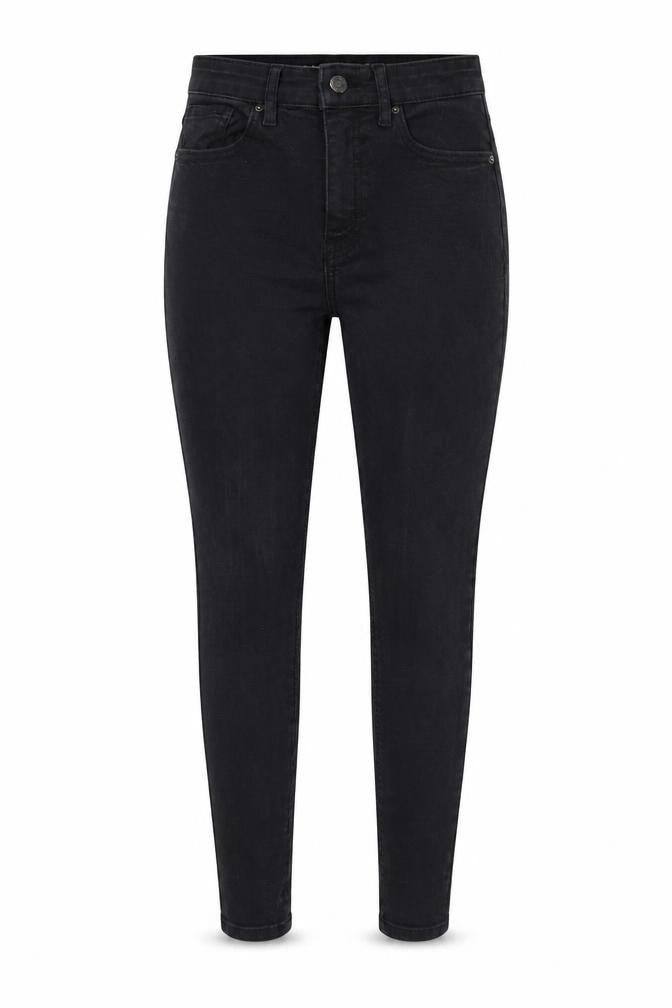 Topshop Womens Black  Denim Cropped Jeans Size 26 L24 in