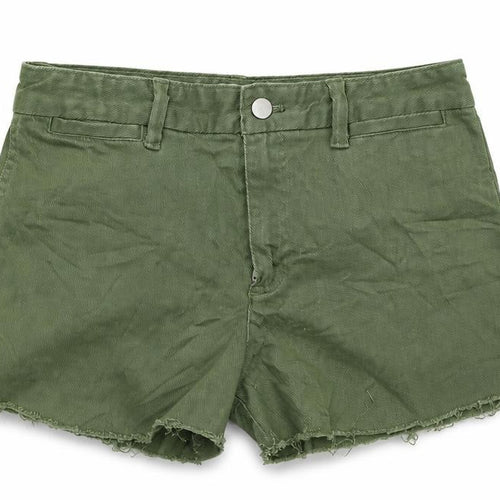 Gap Womens Green  Denim Hot Pants Shorts Size 10