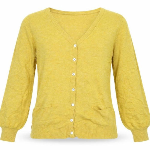 Preworn Womens Yellow   Cardigan Jumper Size S