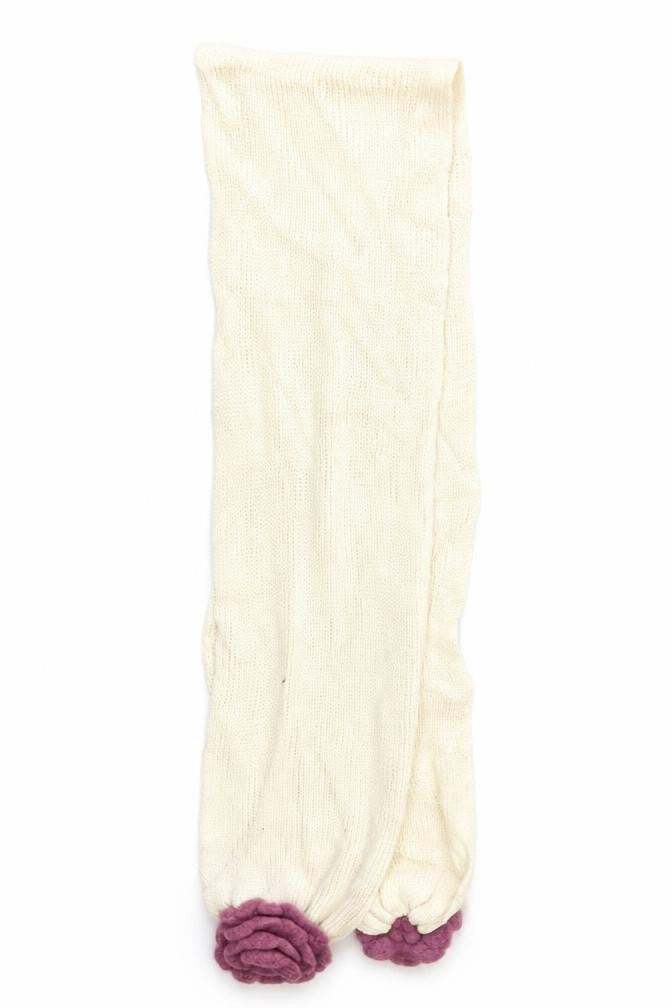 Preworn Girls White   Scarf Scarves & Wraps Size Regular