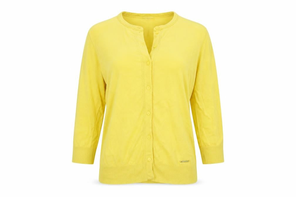 Ellen Tracy Womens Yellow   Cardigan Jumper Size M
