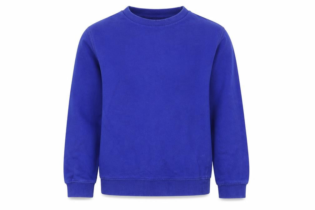 Front view of Tu boys’ blue jumper, size 10, years