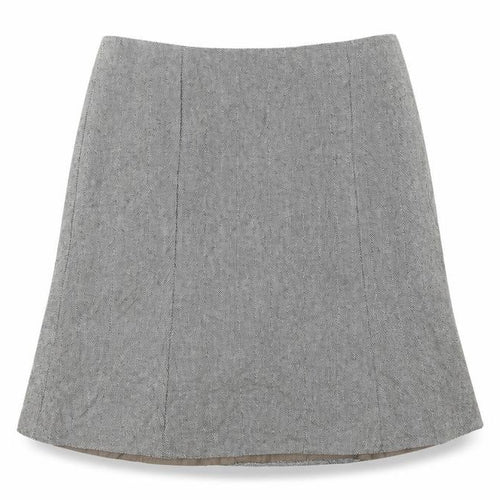 AMARANTO Womens White Striped  A-Line Skirt Size 18