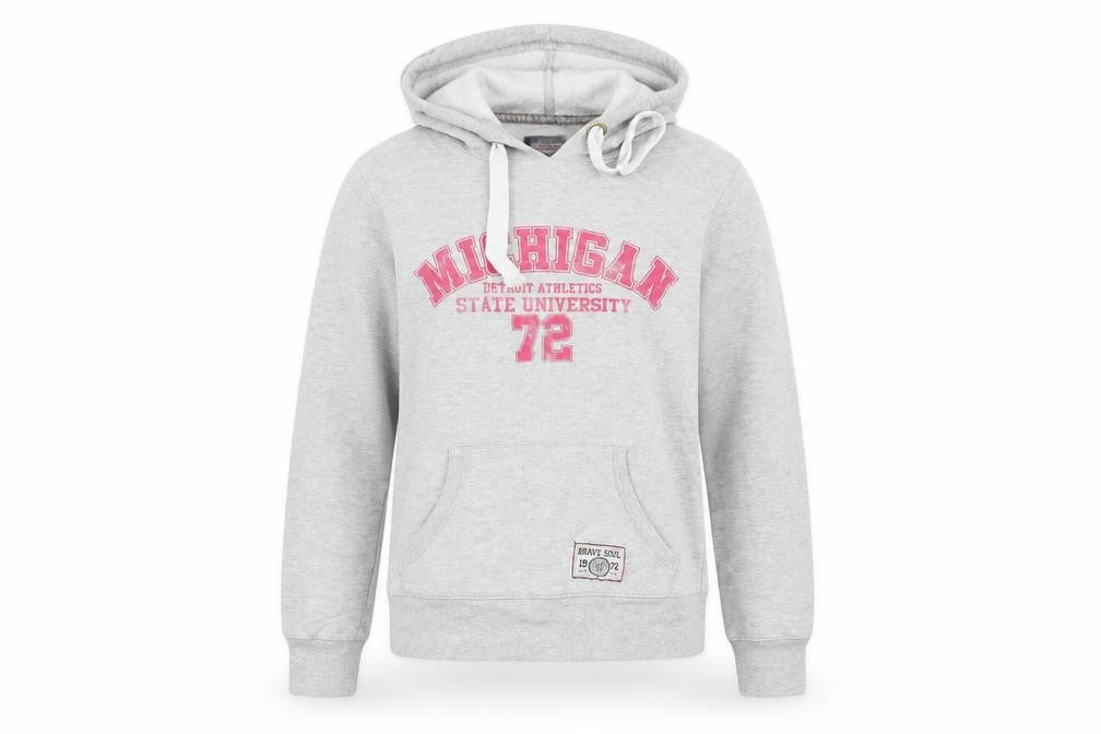 Brave Soul Womens Grey   Pullover Hoodie Size M