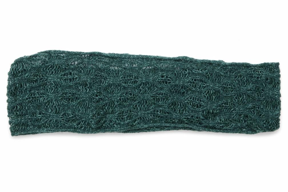 Front view of Preworn unisex green shawl/wrap