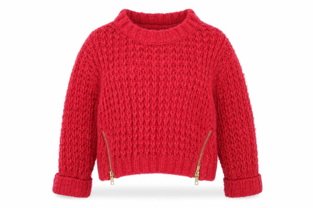 geirge Girls Red   Pullover Jumper Size 5 Years