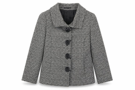 Front view of Per Una women’s green jacket, size UK 10