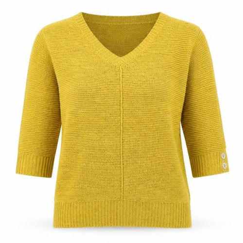 Wallis Womens Yellow   Pullover Jumper Size M
