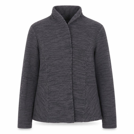 Front view of Marks & Spencer women’s blue jacket, size UK 16