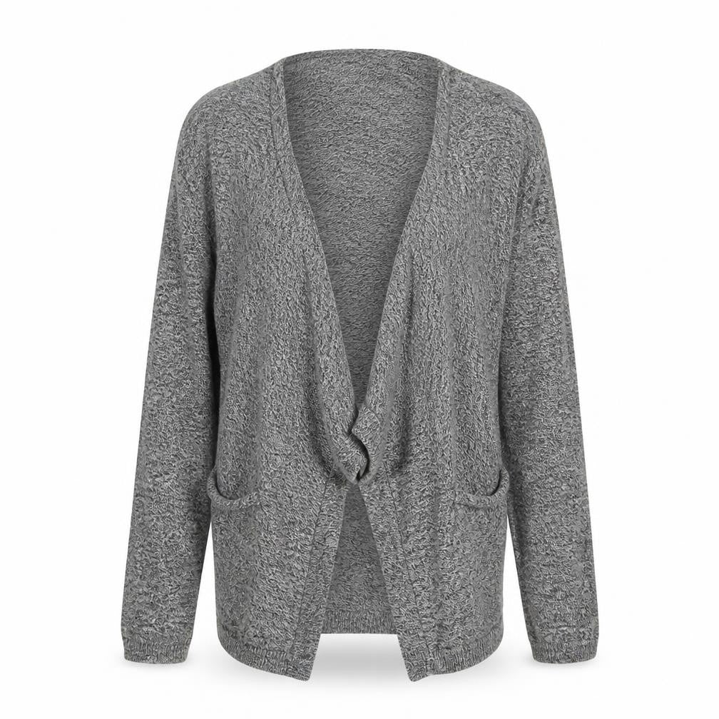 New Look Womens Grey  Knit Cardigan Jumper Size 14