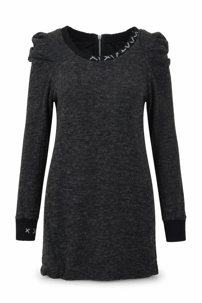 Front view of Vegas women’s black knit jumper, size S