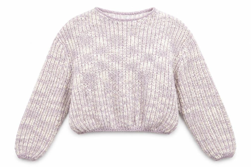 Cotton On Womens Purple Striped Knit Pullover Jumper Size S