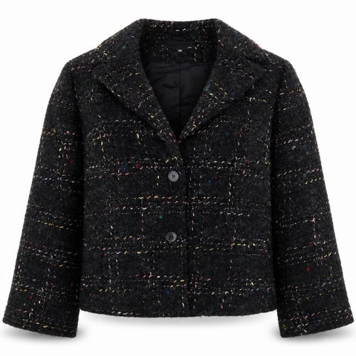 EVELIN BRANDT Womens Black Polka Dot  Jacket  Size 14