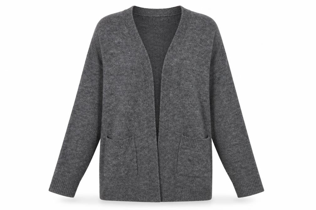 Divided Womens Grey  Knit Cardigan Jumper Size M